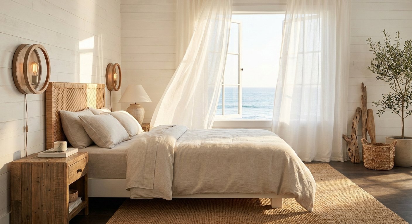 A Coastal Bedroom That Feels Like a Sea Breeze