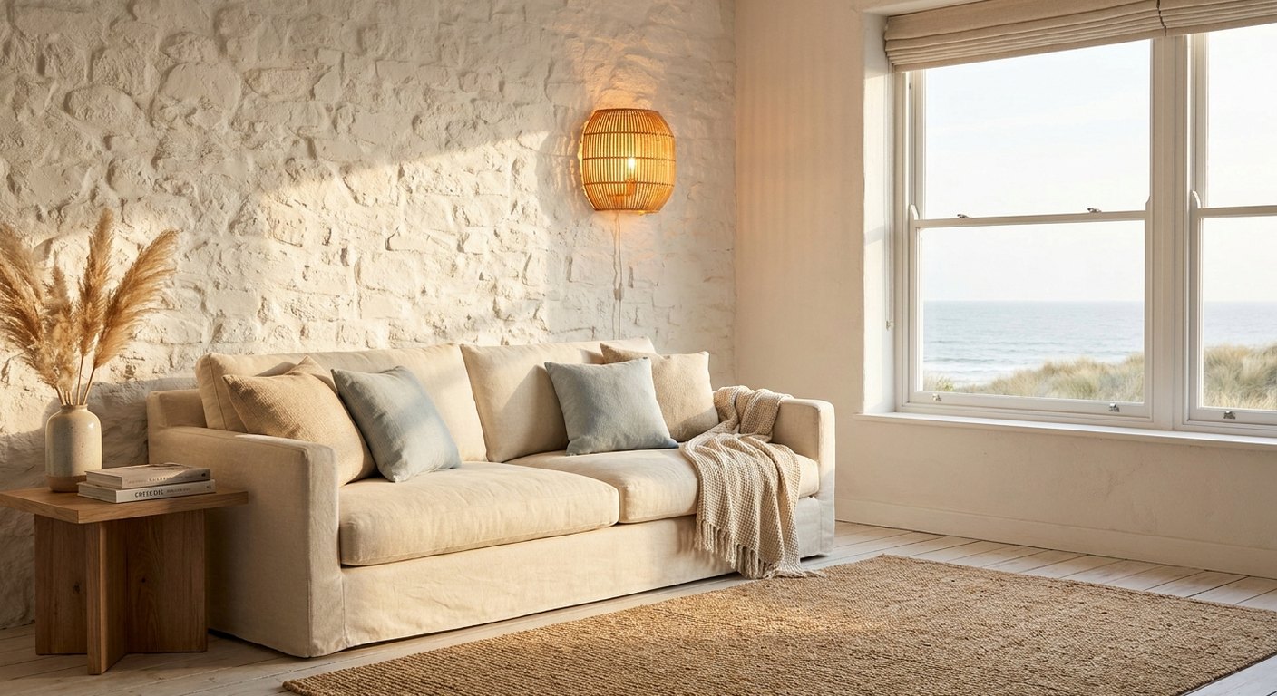 Why Warm Light Is the Secret to Coastal Rooms